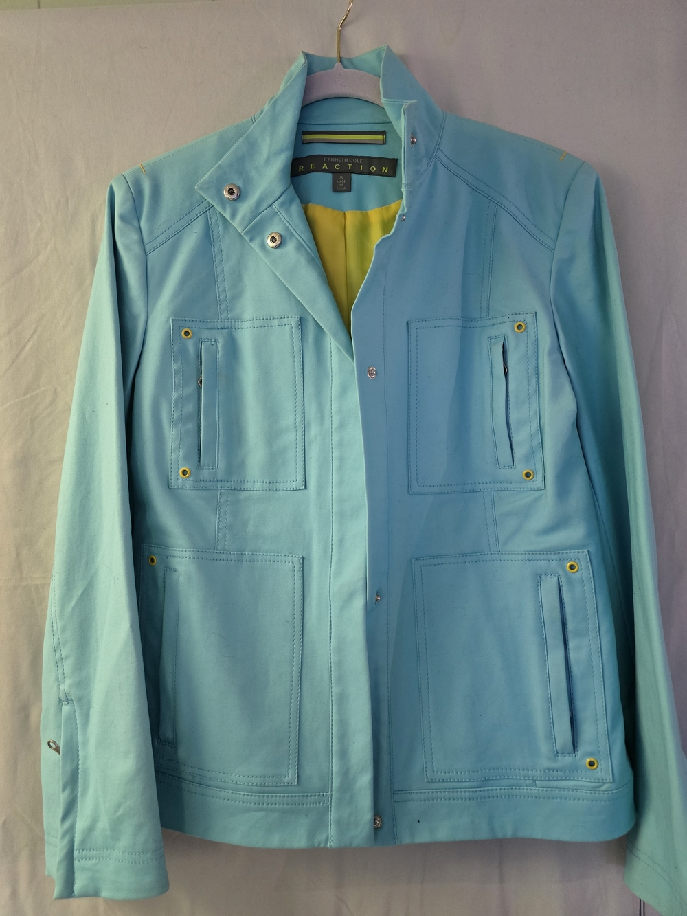 Kenneth Cole Reaction Men's Light Blue Utility Jacket